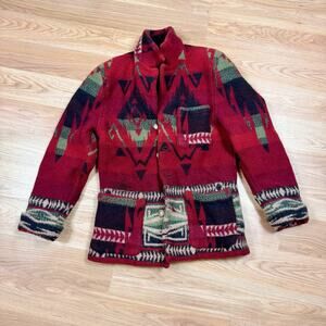 POLO Ralph Lauren Southwestern Indian Blazer Coat Chore Jacket Wool